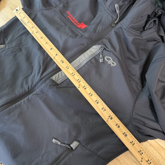 Outdoor Research Transfer Hooded Jacket Men M Full Zip Fleece Lined Company Logo - Picture 10 of 11